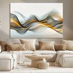 Abstract Wave Canvas Wall Art | Fluid Contemporary Elegance in Motion