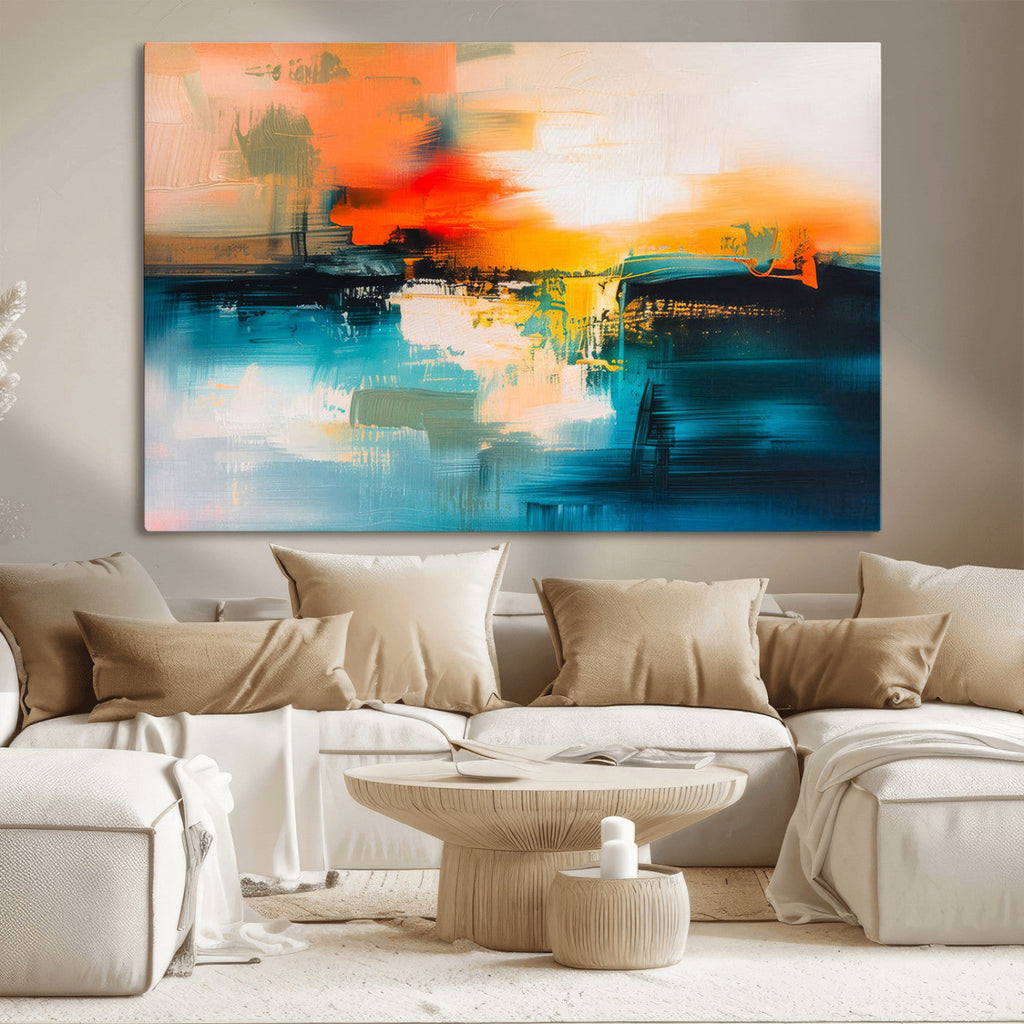 Colorful Abstract Wall Art | Bold Modern Canvas Print | Ready to Hang