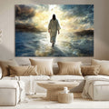 Jesus Walking on Water Wall Art | Canvas Print | Ready to Hang