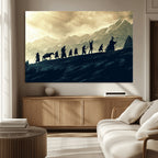 Fellowship Journey Wall Art | Fantasy Adventure Canvas Print