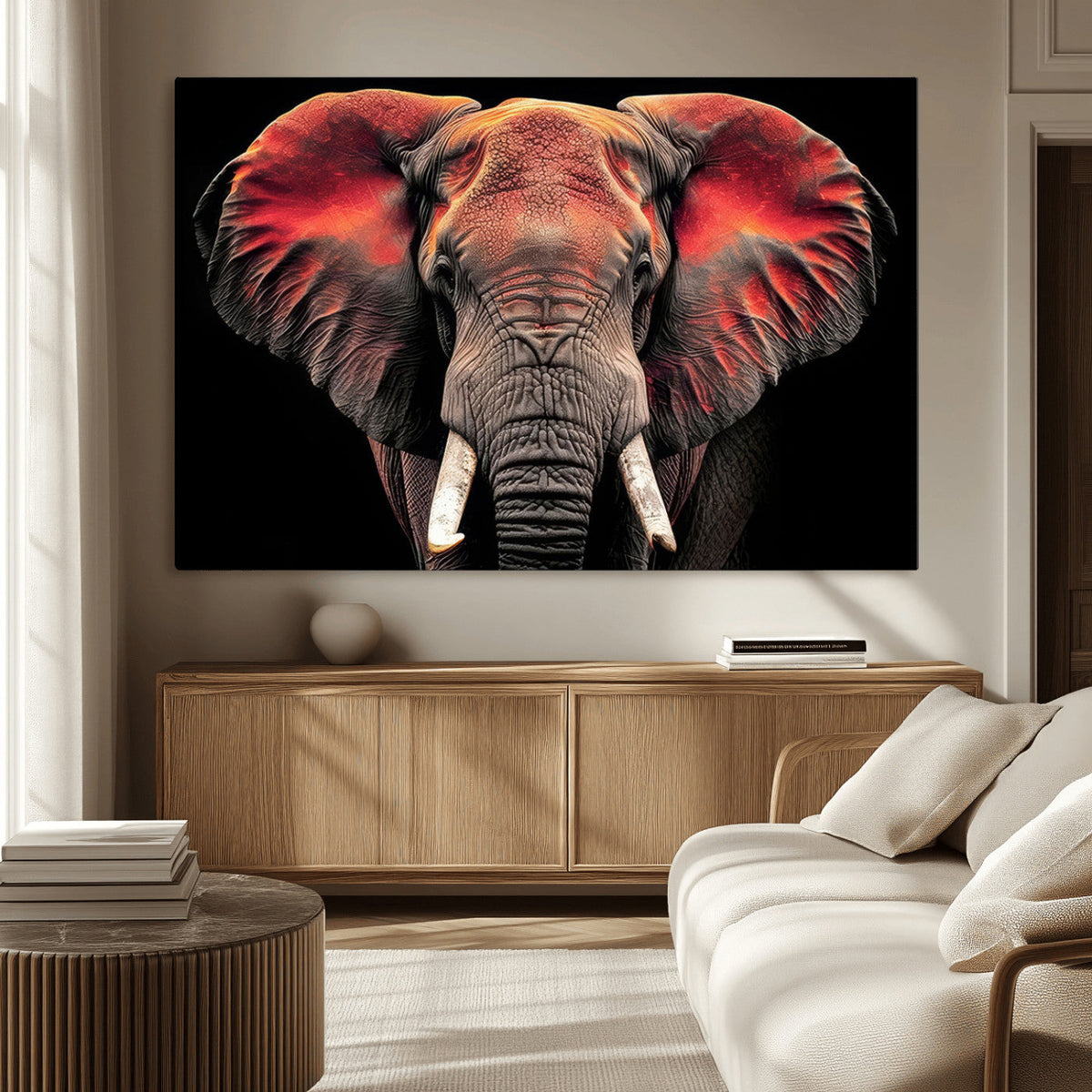 Elephant Wall Art Canvas Print