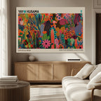 Framed Yayoi Kusama 1986 Wall Art Print | Japanese Wall Art, Wabi Sabi Abstract Landscape