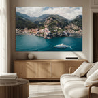 Amalfi Coast Wall Art | Framed Italian Seaside Canvas