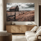 Rustic Weathered Barn Wall Art Canvas Print