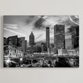 Black and White Atlanta Wall Art Canvas Print