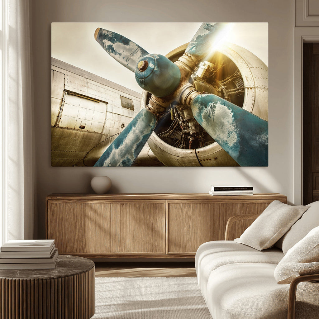 Vintage Airplane Canvas Print