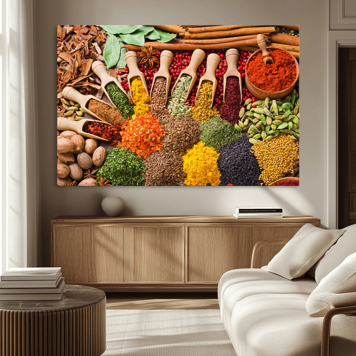 Spices Kitchen Wall Art Canvas Print