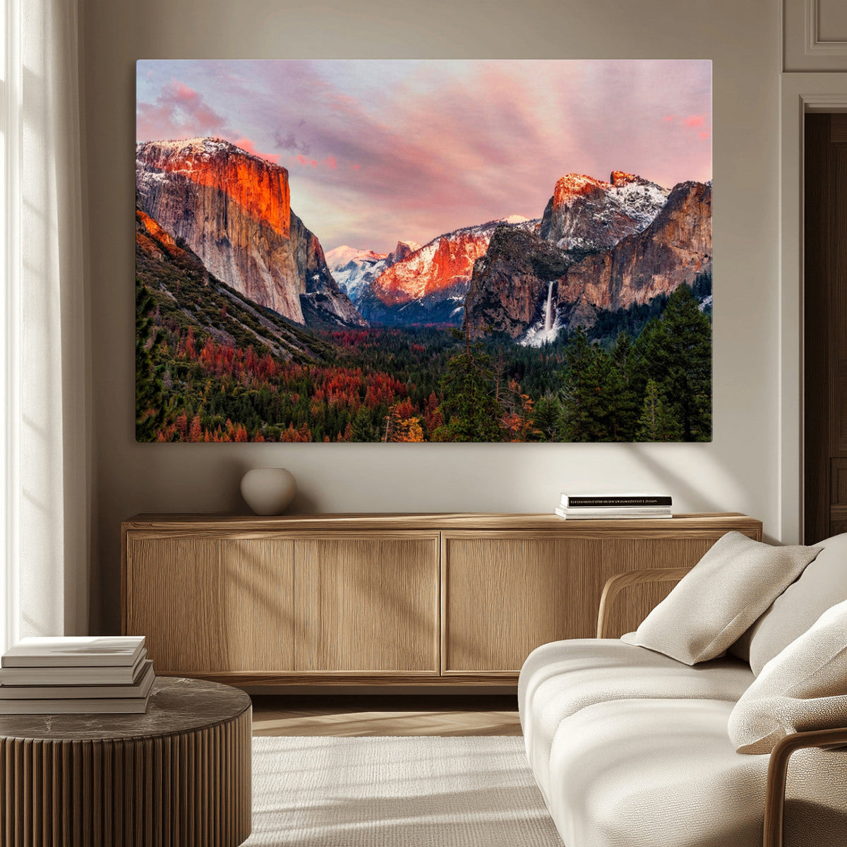 Yosemite Half Dome Wall Art Canvas Print El Capitan
