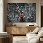 Wall Art Deer Art Animal Canvas, Framed Wall Art Deer Canvas