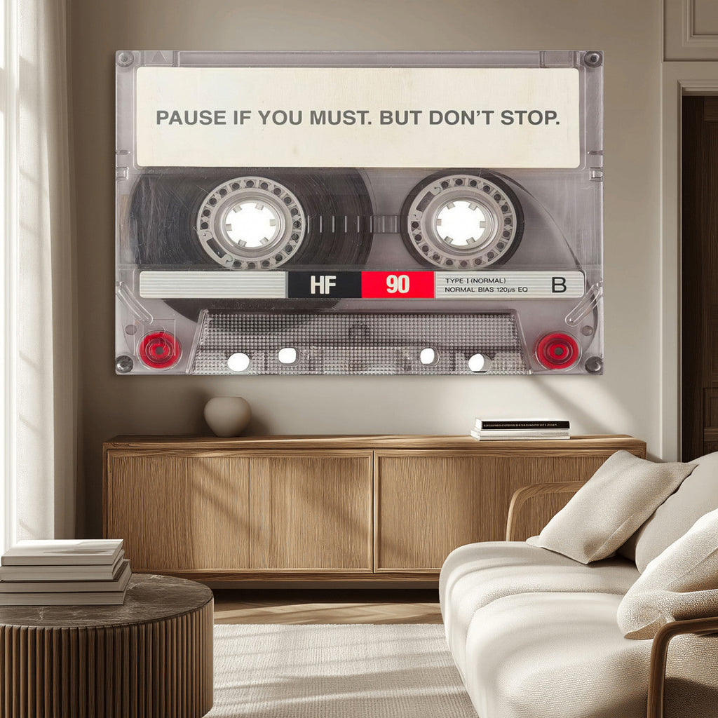 Music Cassette Iconic Wall Art Canvas Print