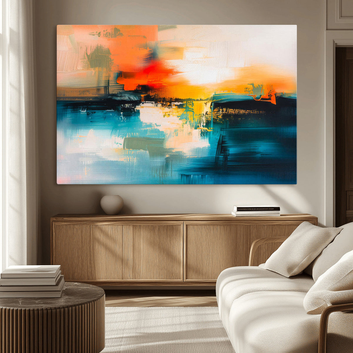 Colorful Abstract Wall Art | Bold Modern Canvas Print | Ready to Hang