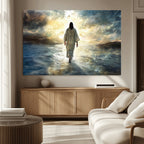 Jesus Walking on Water Wall Art | Canvas Print | Ready to Hang
