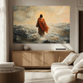Jesus Walking on Water, Christian Wall Art, Jesus Christ Oil Painting Style Print