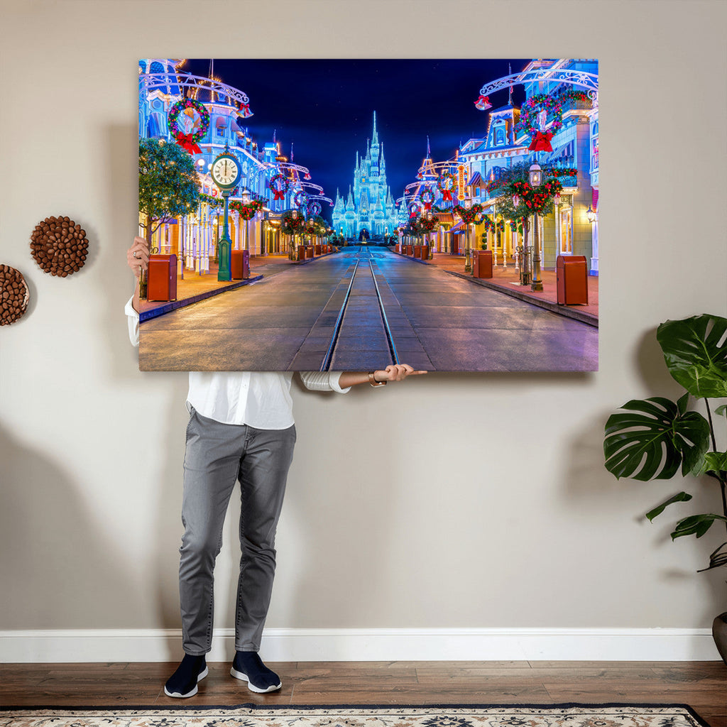 Disney Castle Wall Art | Large Magic Kingdom Canvas Artwork
