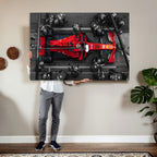 Ferrari Pit Stop Canvas Wall Art | Precision and Speed