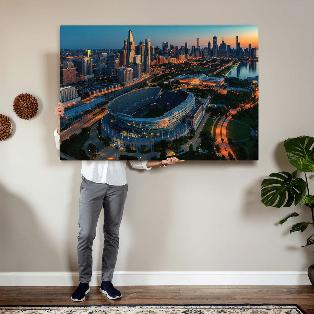 Chicago Bears Soldiers Field Wall Art Canvas Print
