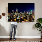 Atlanta Skyline Wall Art Canvas Print | Modern Cityscape
