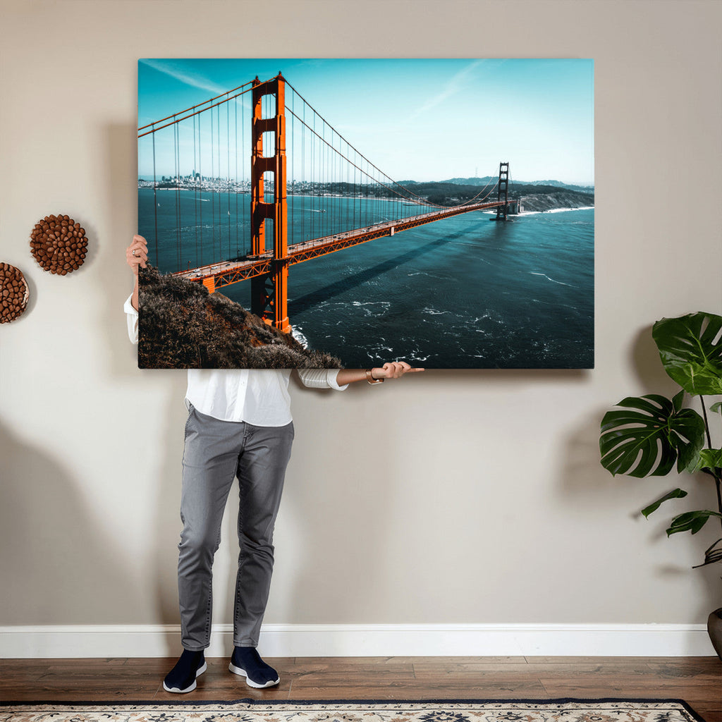 Golden Gate Bridge Wall Art Canvas Print | San Francisco Landmark Photography