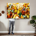 Butterfly Wall Art Canvas Print | Colorful Abstract Nature Artwork