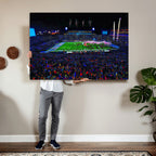 Ole Miss Rebels Vaught Hemingway Stadium Wall Art Canvas Print