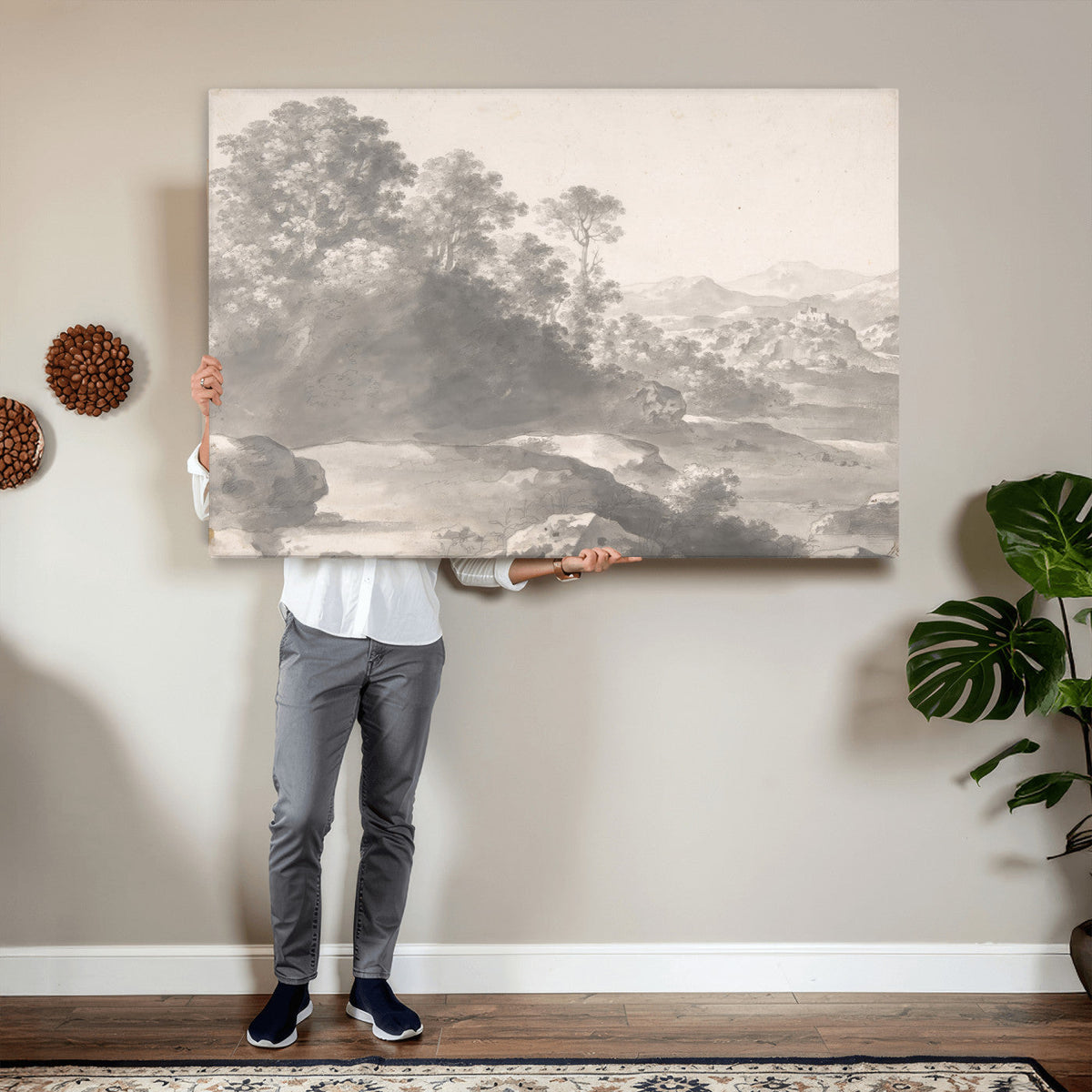 Van Poelenburch Landscape Canvas Wall Art | Dutch Golden Age