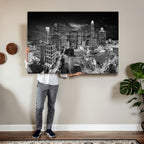 Charlotte Skyline Canvas Wall Art Print | North Carolina Cityscape
