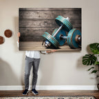 Dumbbell and Sport Wall Art Canvas Print