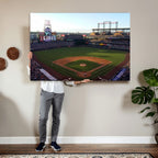Colorado Rockies Coors Field Wall Art Canvas Print, MLB Baseball Stadium