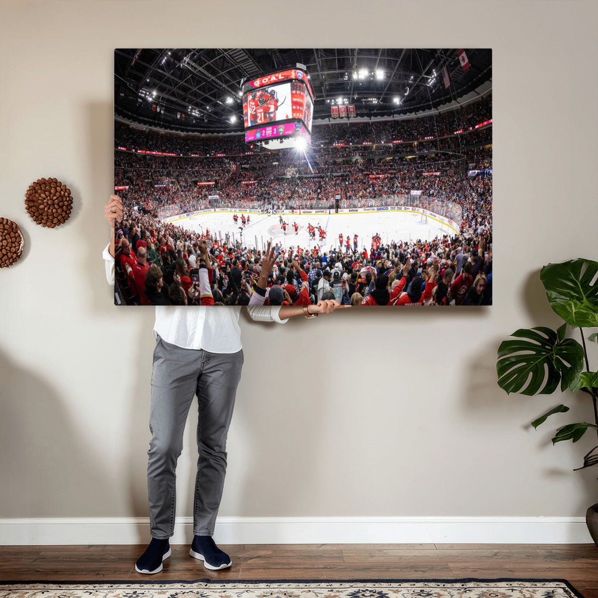 Amerant Bank Arena Wall Art Canvas Print, Hockey Arena