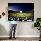 University of Michigan Wolverines Football Team Print, Ann Arbor, Extra Large Game Room Wall Decor