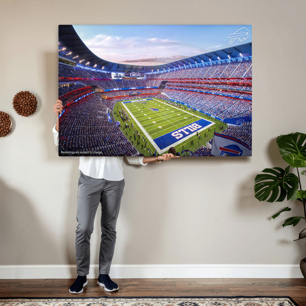 Buffalo Bills Football Team Print Canvas, Buffalo Highmark Stadium
