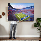 Buffalo Bills Football Team Print Canvas, Buffalo Highmark Stadium
