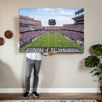 TCU Horned Frogs Football Team Print, Fort Worth Amon G. Carter Stadium, Framed and Ready to Hang