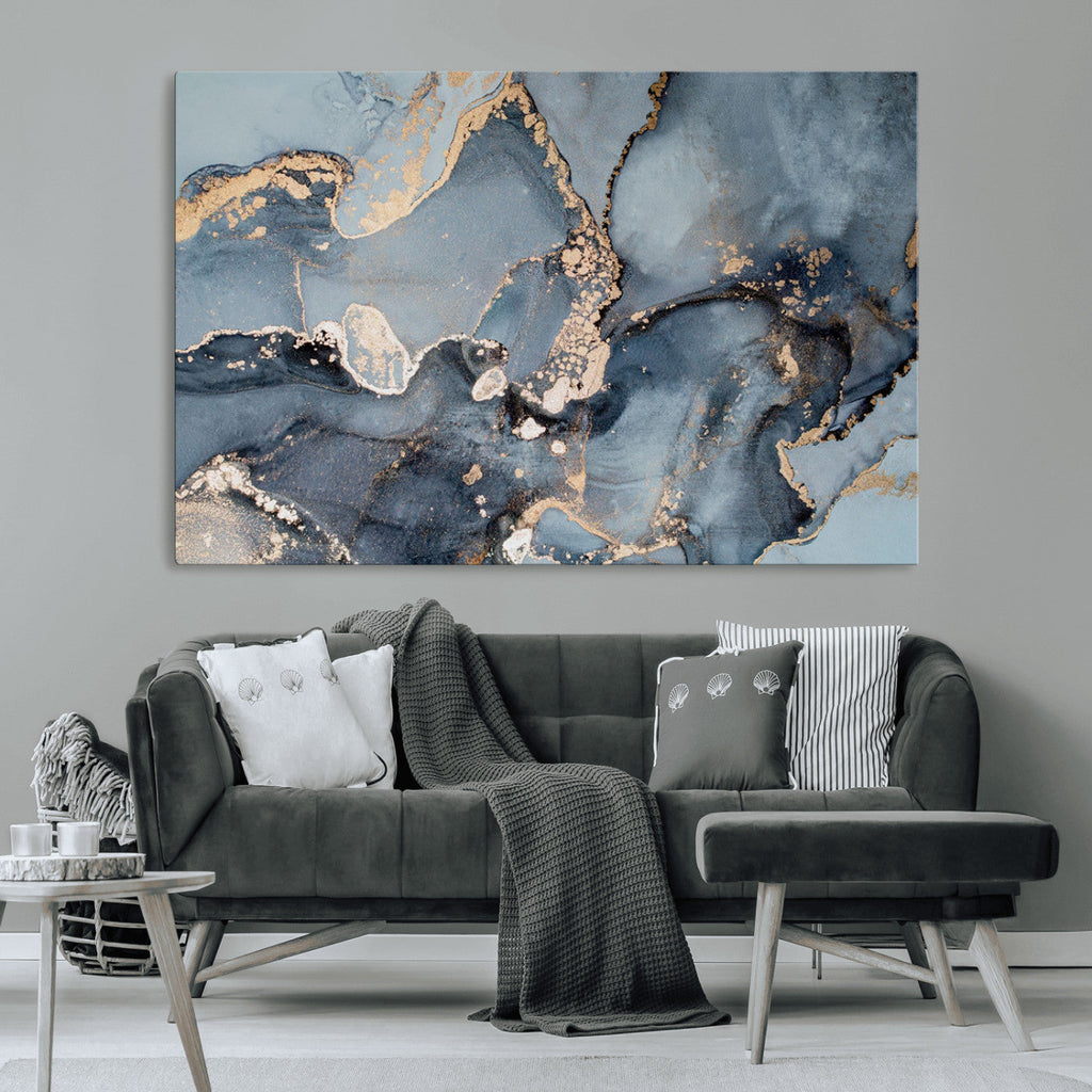 Multipanel Marble Fluid Effect Wall Art Abstract Canvas Wall Art Print
