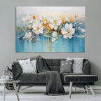 Abstract Flower Wall Art Canvas Print