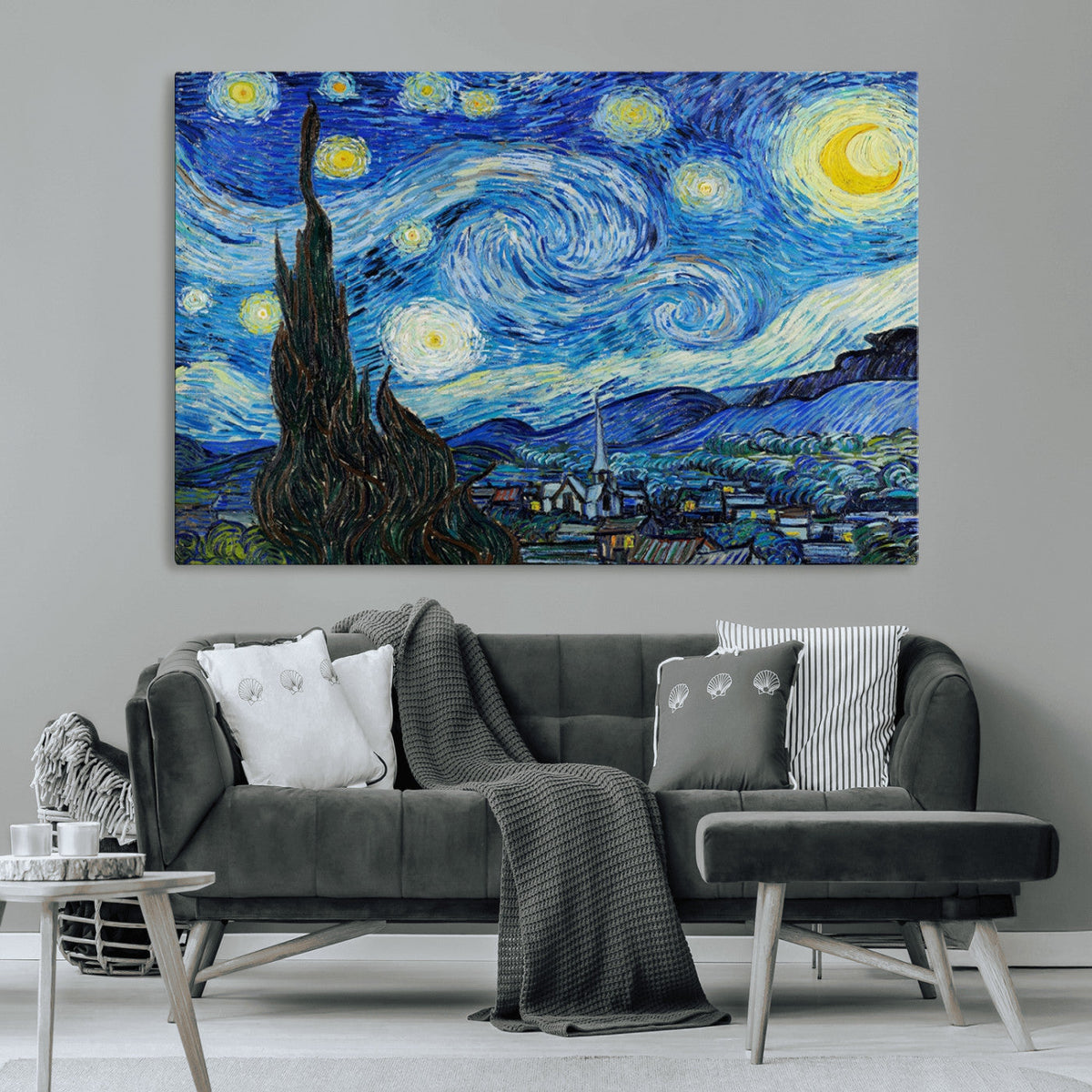 Vincent Van Gogh The Starry Night Abstract Wall Art Canvas Print