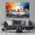 Abstract Watercolor The Last Supper Wall Art