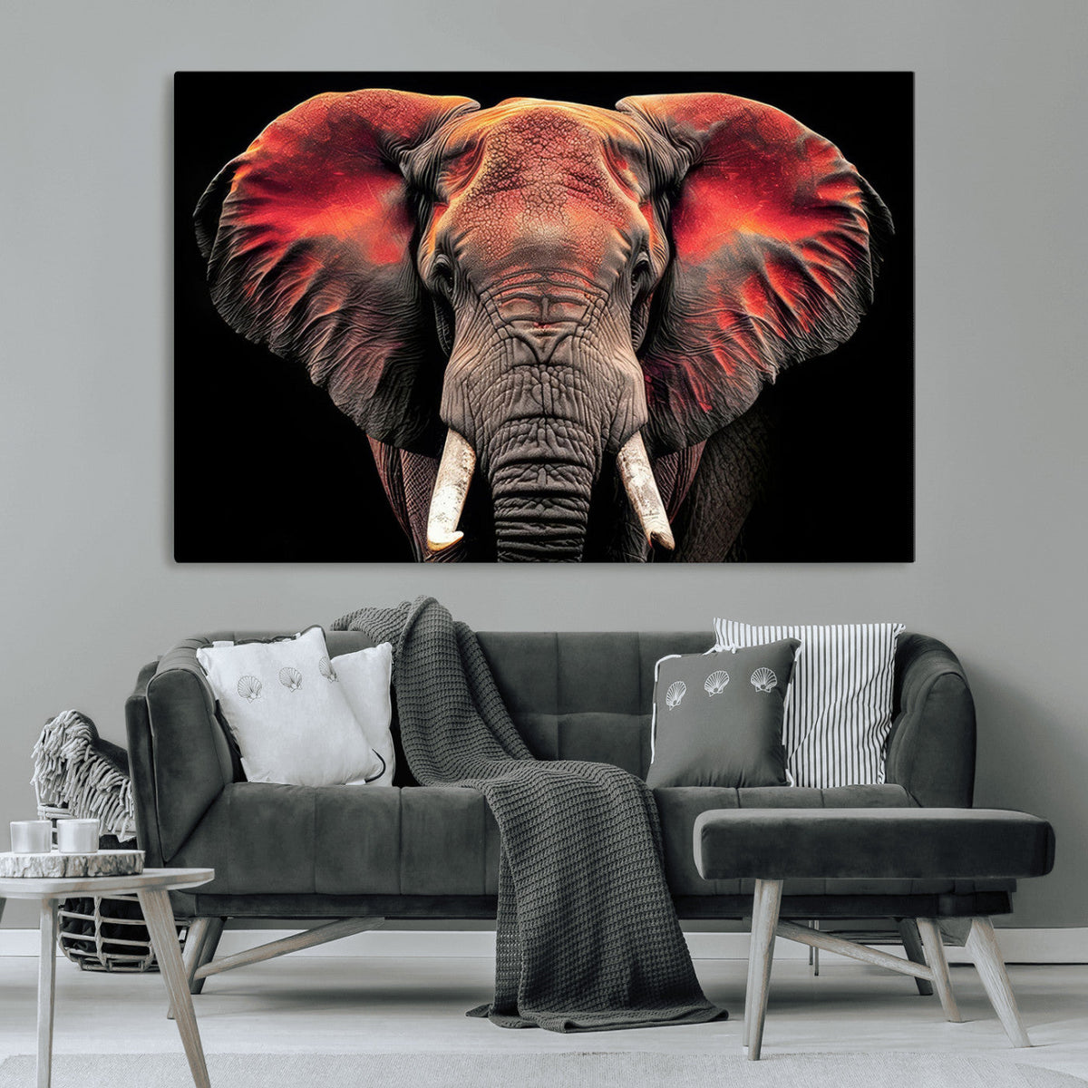 Elephant Wall Art Canvas Print