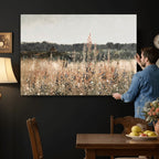 Rustic Field Landscape Wall Art Print, Giclee Canvas Wall Art
