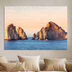 El Arco Wall Art Canvas Print, Framed Cabo San Lucas Ocean Arch Coastal Art