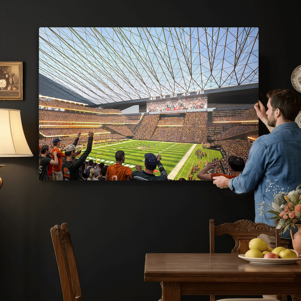 Cleveland Browns Stadium Wall Art Canvas Print