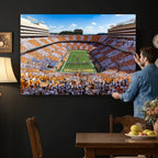 Tennessee Neyland Stadium Wall Art, Sports Arena Canvas, Framed and Ready to Hang