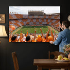 Tennessee Neyland Stadium Wall Art, Sports Arena Canvas, Home Bar Wall Decor