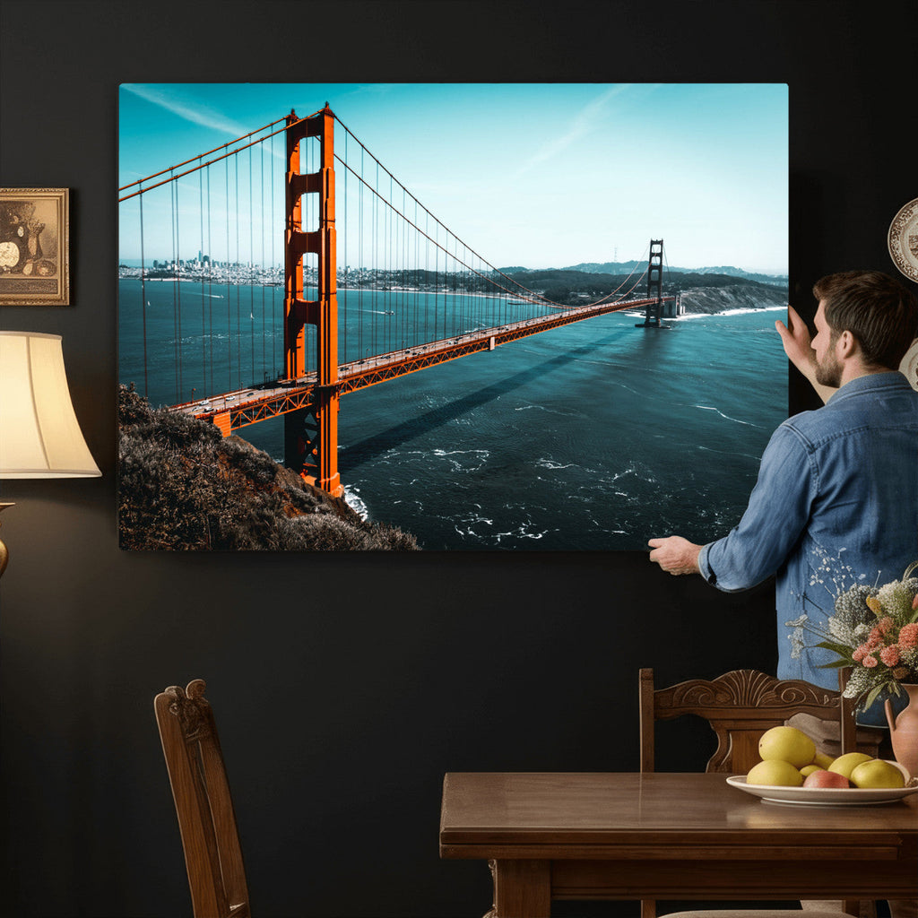 Golden Gate Bridge Wall Art Canvas Print | San Francisco Landmark Photography