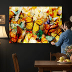 Butterfly Wall Art Canvas Print | Colorful Abstract Nature Artwork