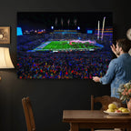 Ole Miss Rebels Vaught Hemingway Stadium Wall Art Canvas Print