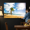 Puerto Rico Beach Paradise Wall Art | Tropical Coastal Print