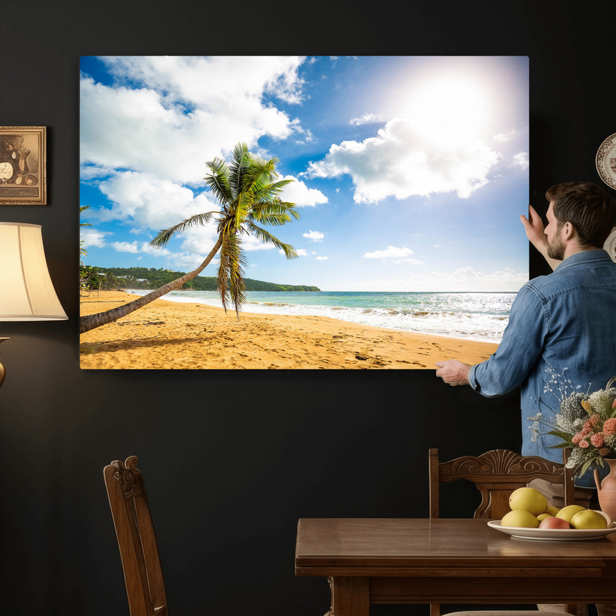 Puerto Rico Beach Paradise Wall Art | Tropical Coastal Print