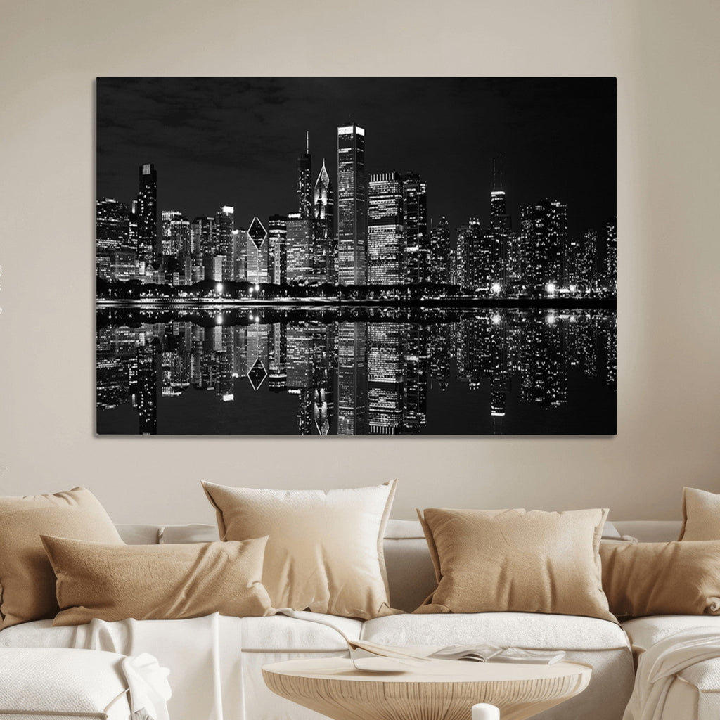 Chicago Wall Art Canvas Print