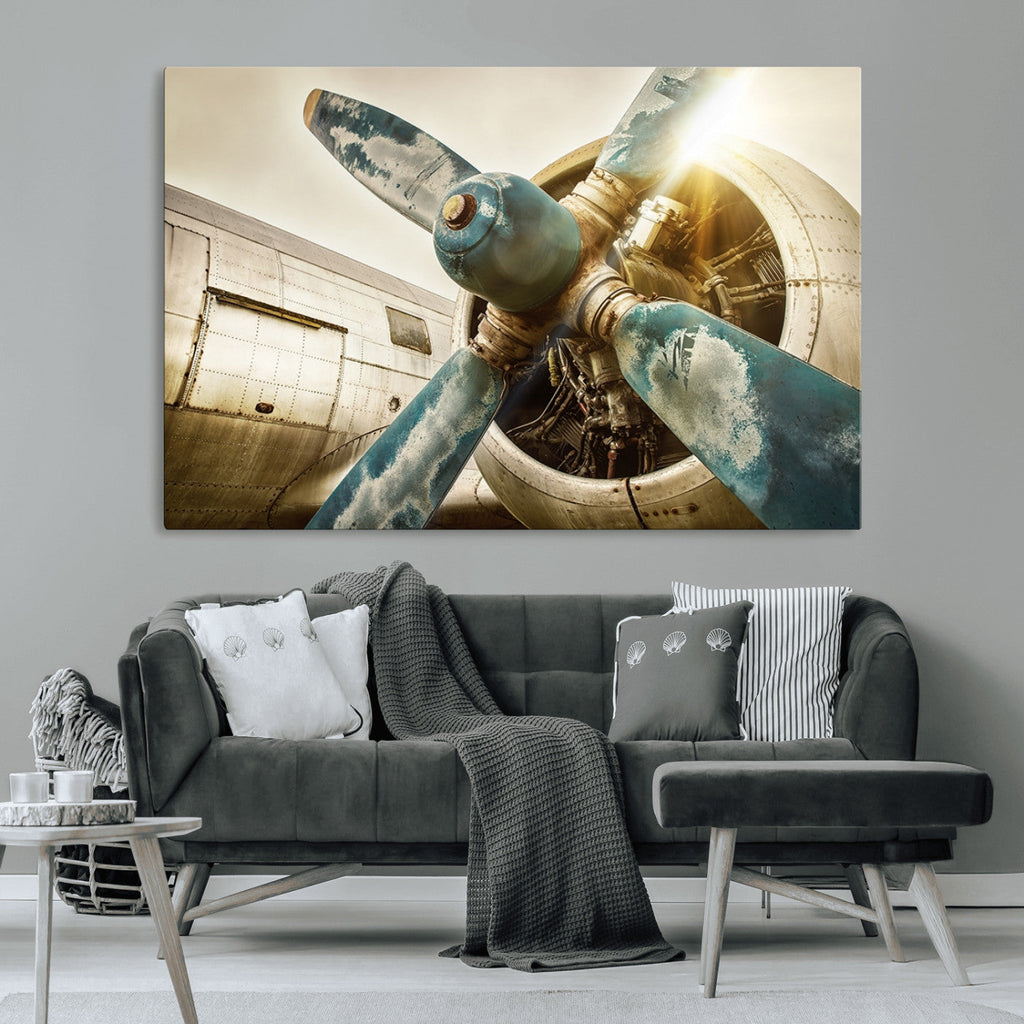 Vintage Airplane Canvas Print